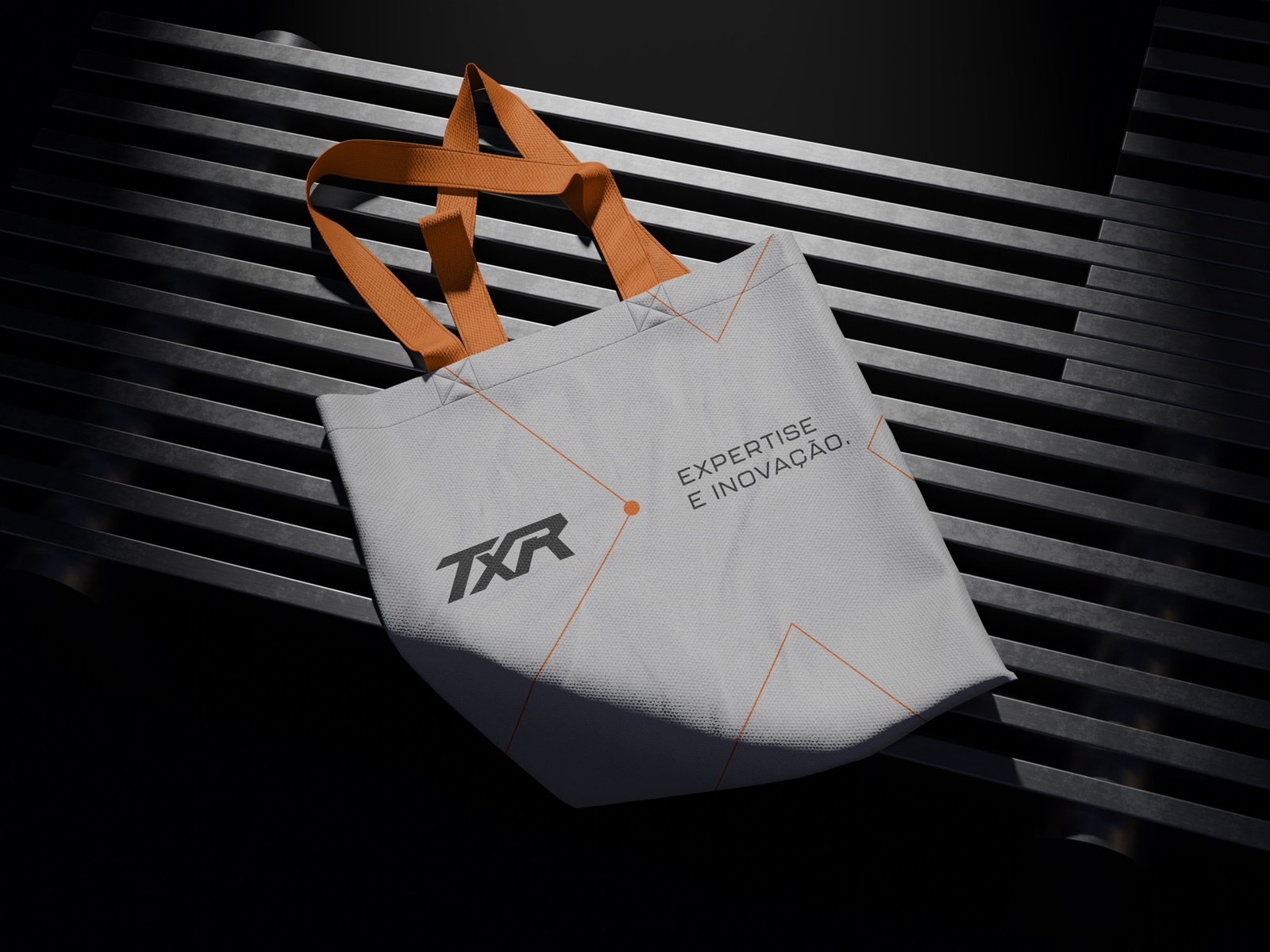Projeto de branding aplicado em ecobag para TXR